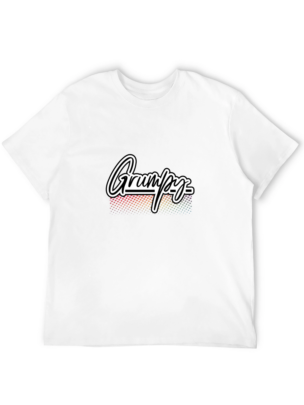 Grumpy Graphic Tee - Mens Black Cotton T-Shirt