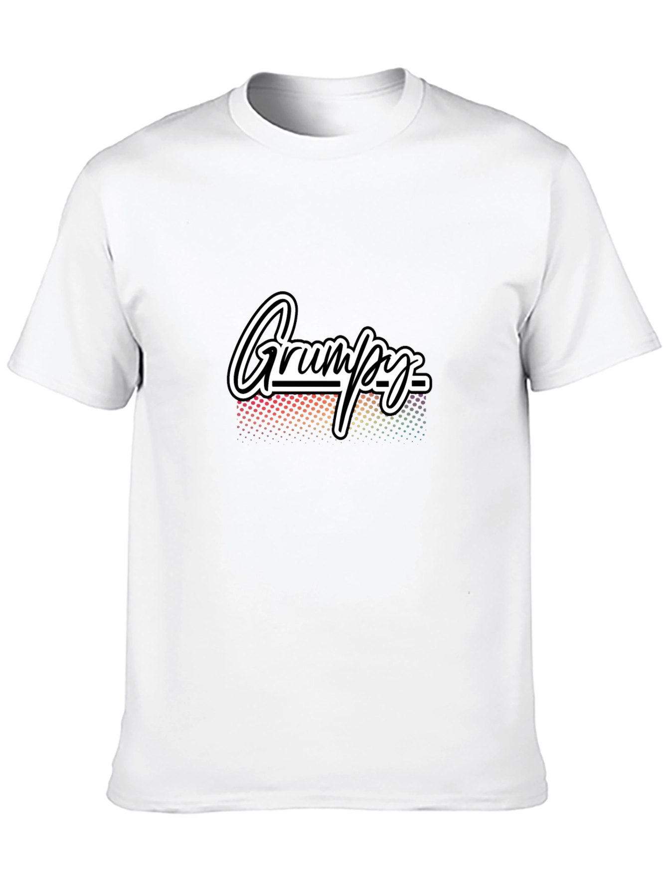 Grumpy Graphic Tee - Mens Black Cotton T-Shirt