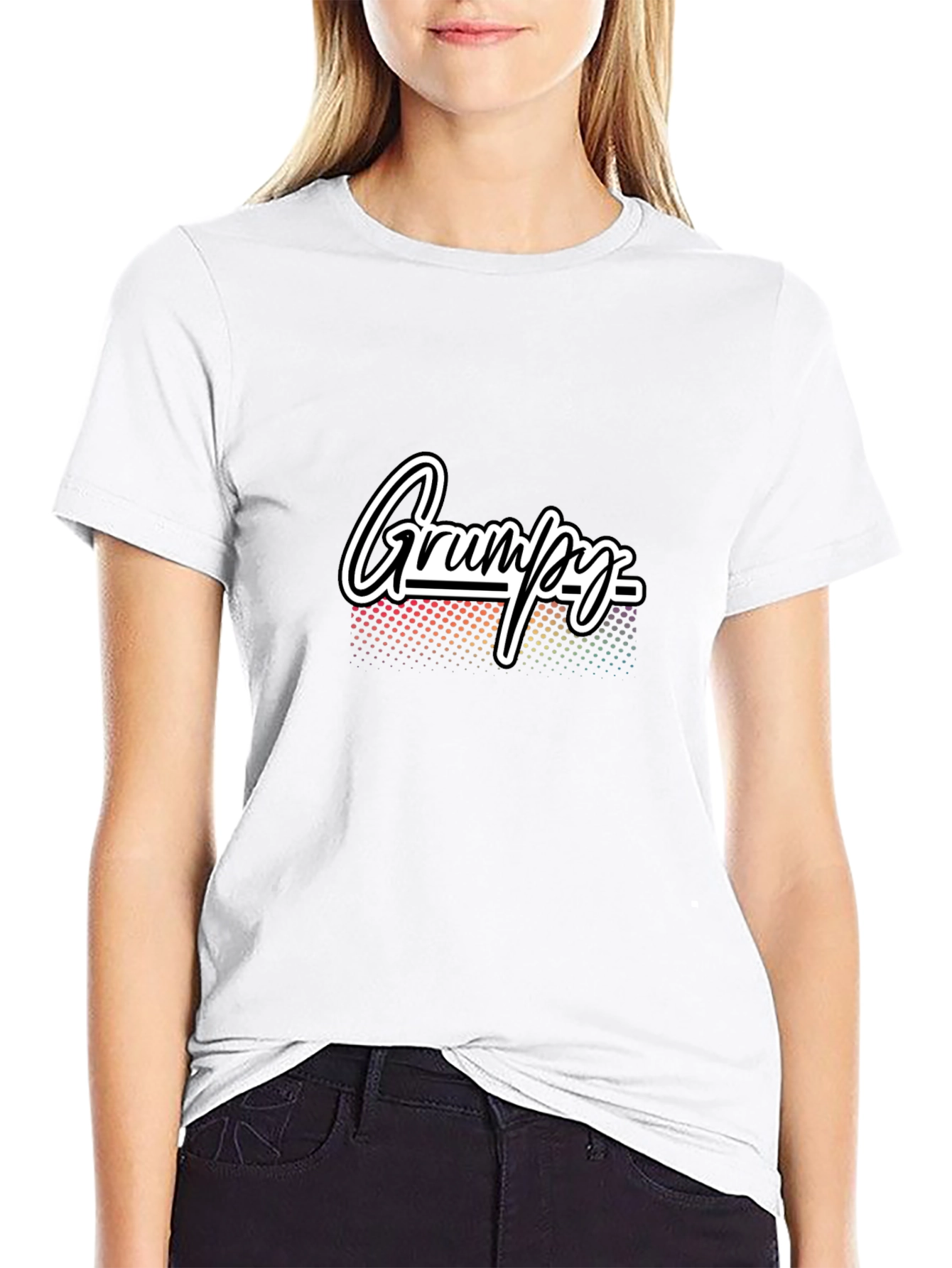 Grumpy Graphic Tee - Mens Black Cotton T-Shirt
