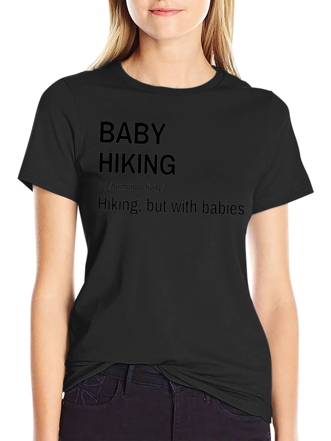Baby Hiking Definition T-Shirt - Novelty Graphic Tee