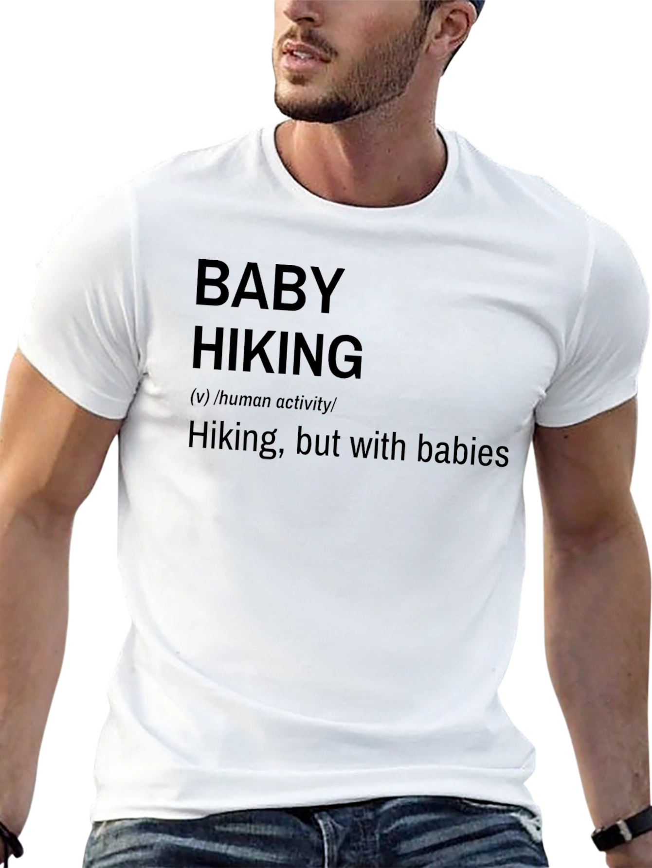 Baby Hiking Definition T-Shirt - Novelty Graphic Tee