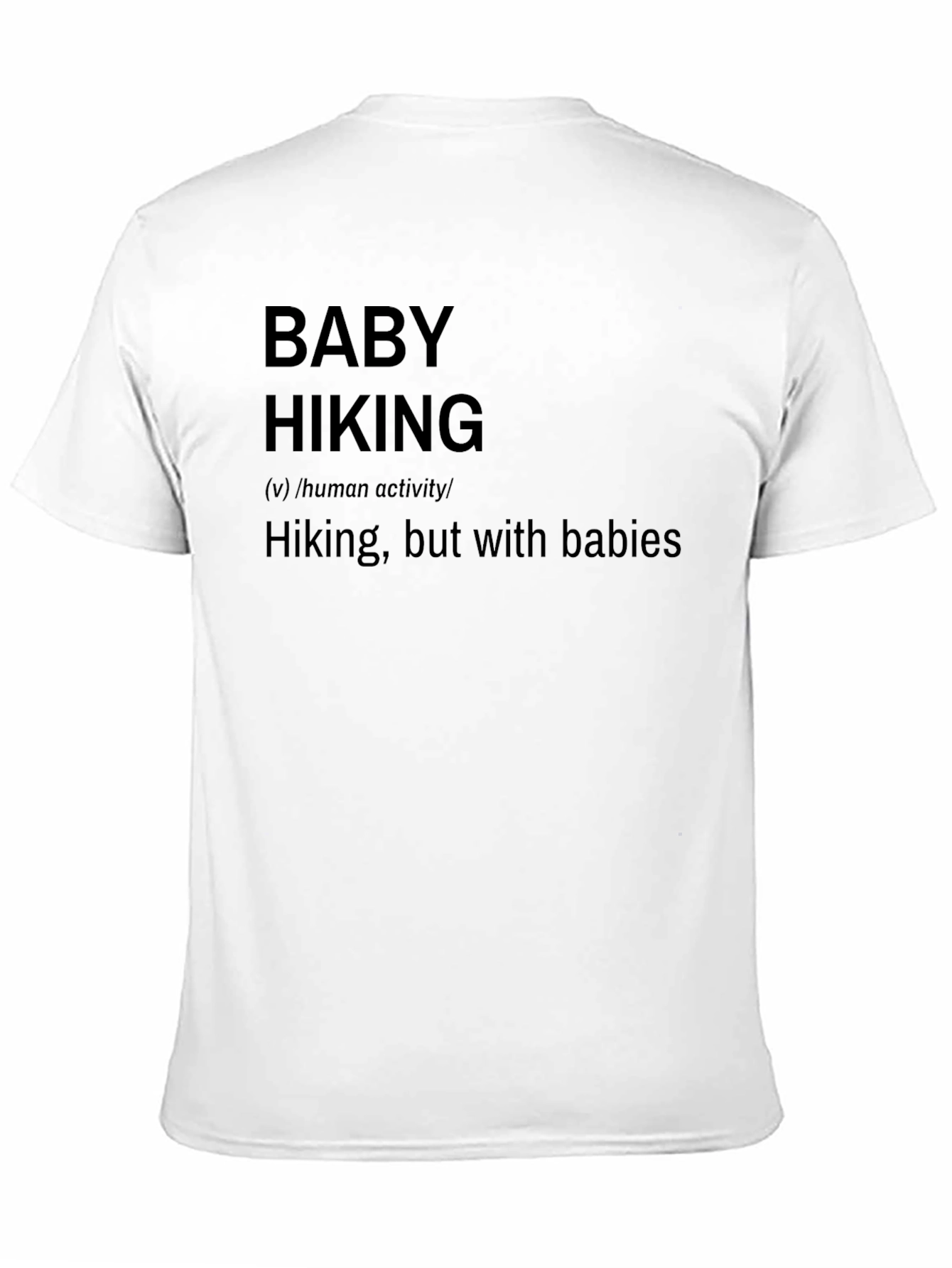 Baby Hiking Definition T-Shirt - Novelty Graphic Tee