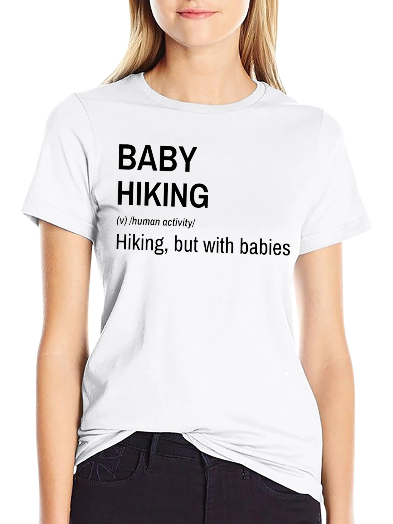 Baby Hiking Definition T-Shirt - Novelty Graphic Tee