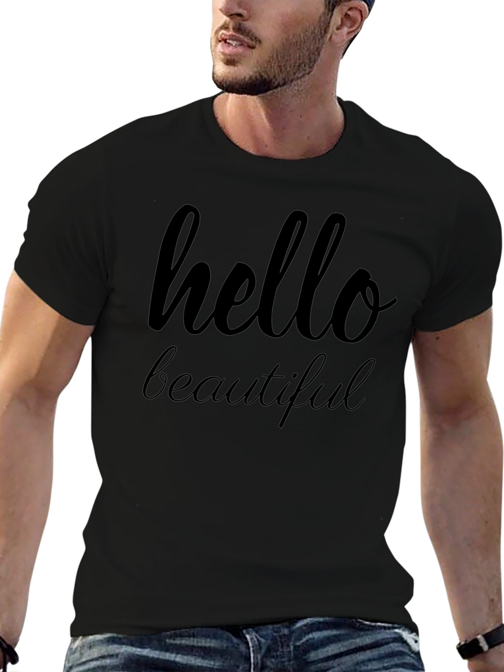 Hello Beautiful Graphic T-Shirt