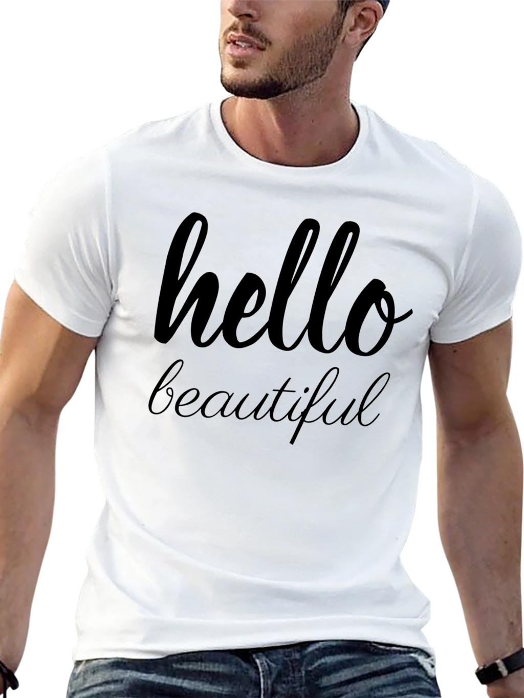 Hello Beautiful Graphic T-Shirt