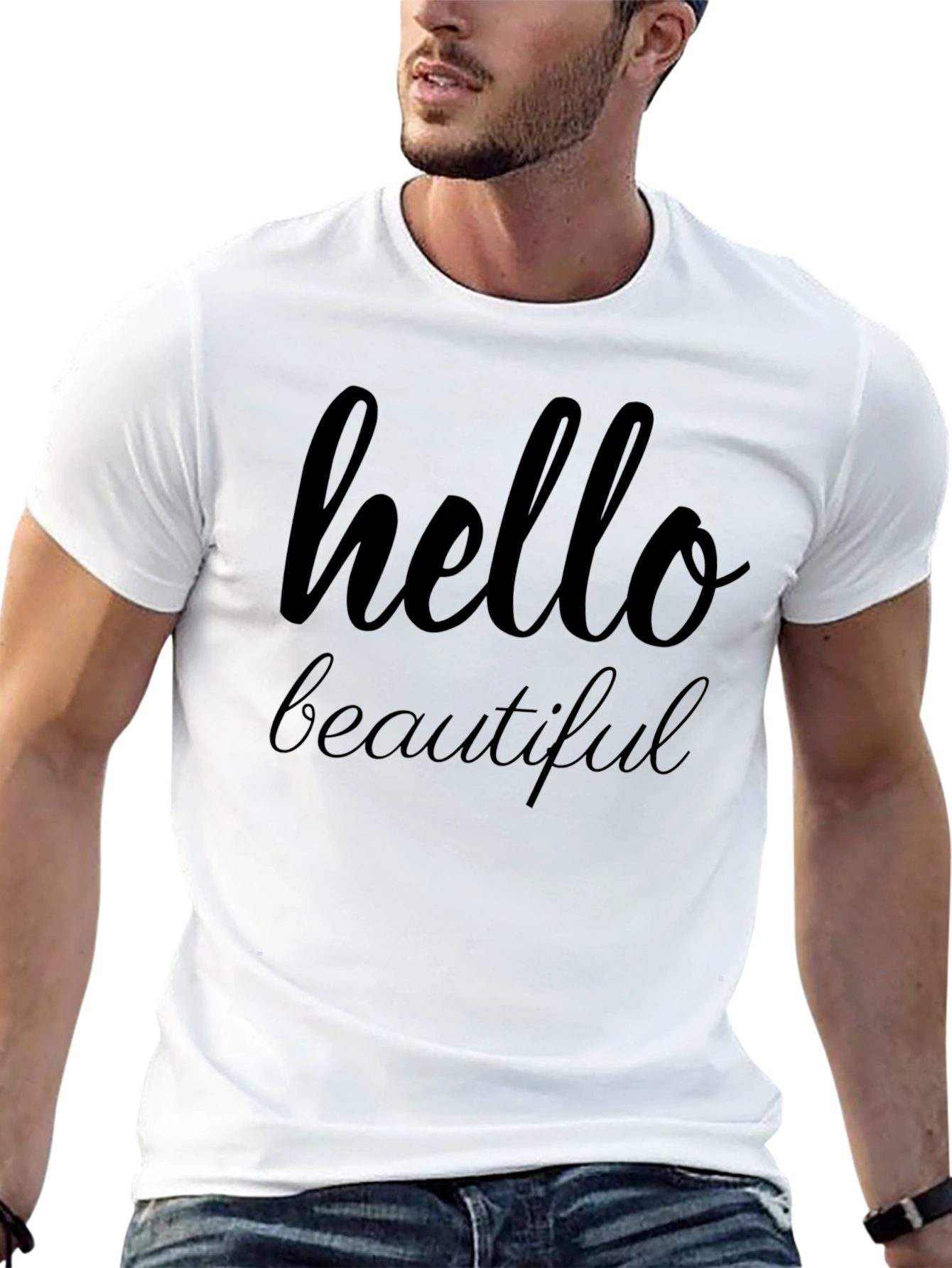 Hello Beautiful Graphic T-Shirt