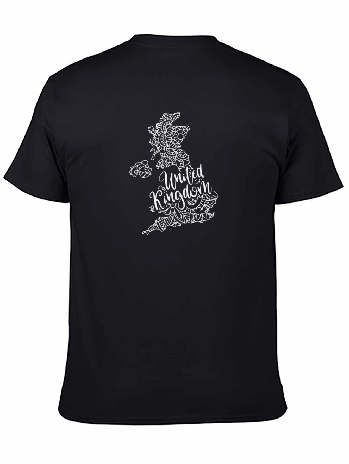 United Kingdom Map T-Shirt - Black