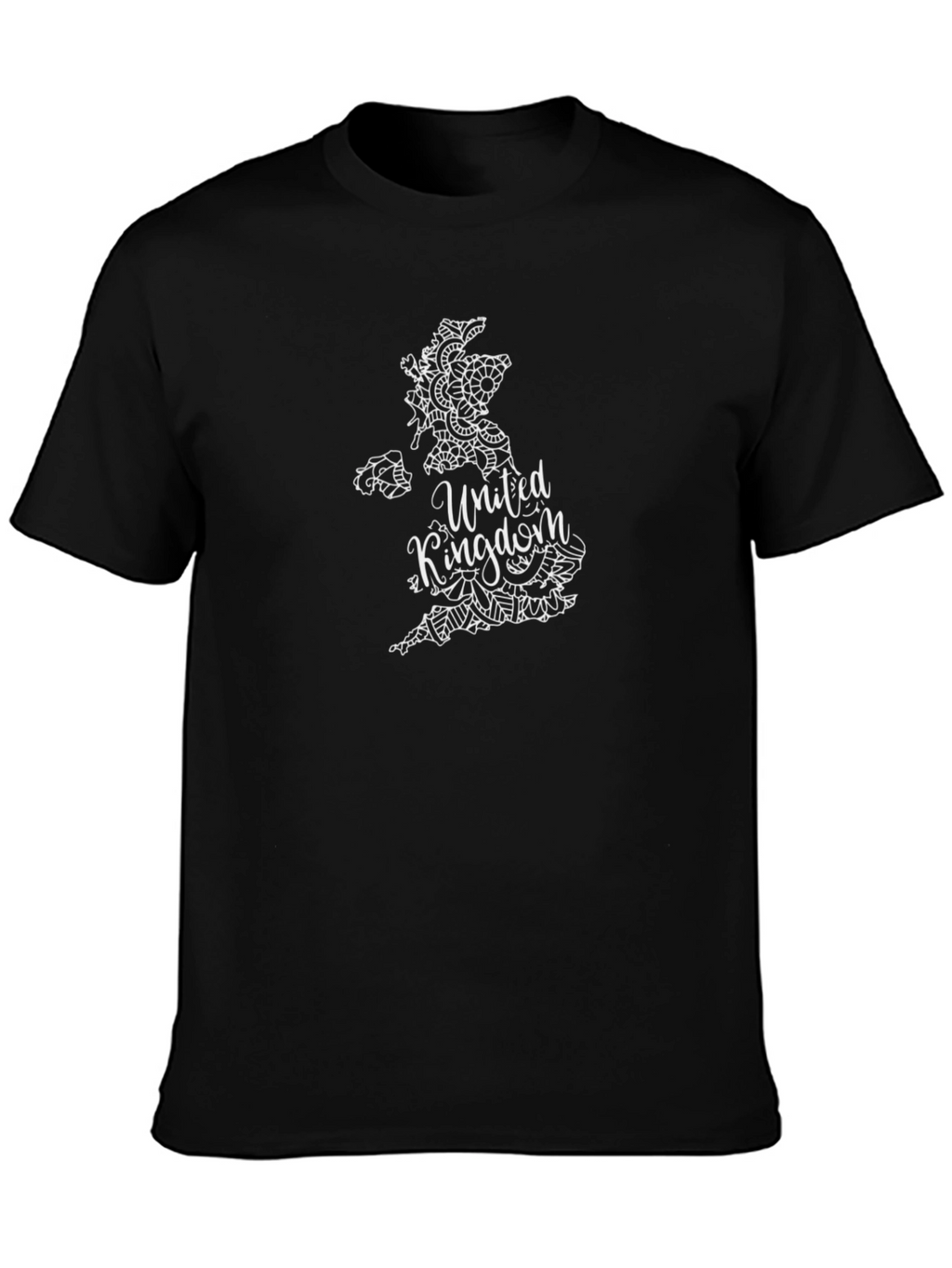 United Kingdom Map T-Shirt - Black