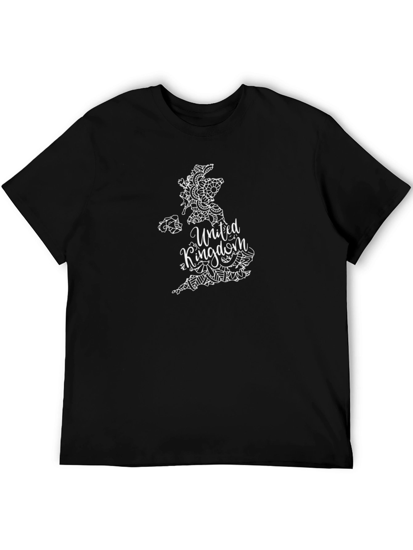 United Kingdom Map T-Shirt - Black