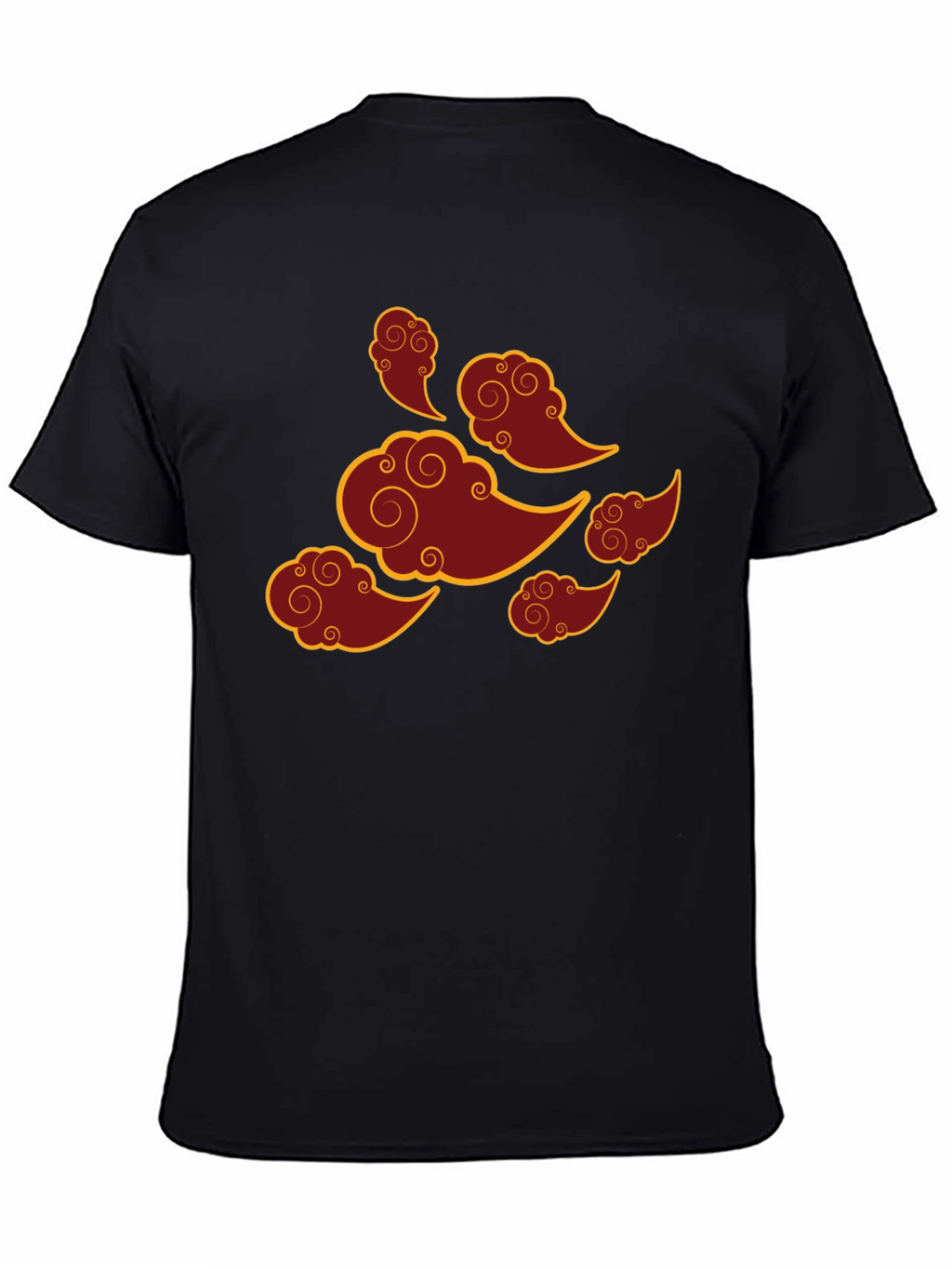 Asian Clouds Graphic Tee - Black