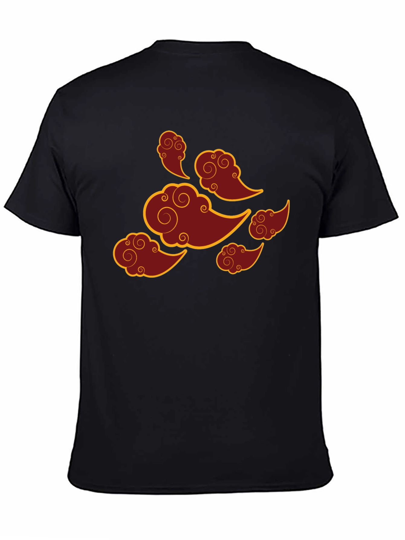 Asian Clouds Graphic Tee - Black