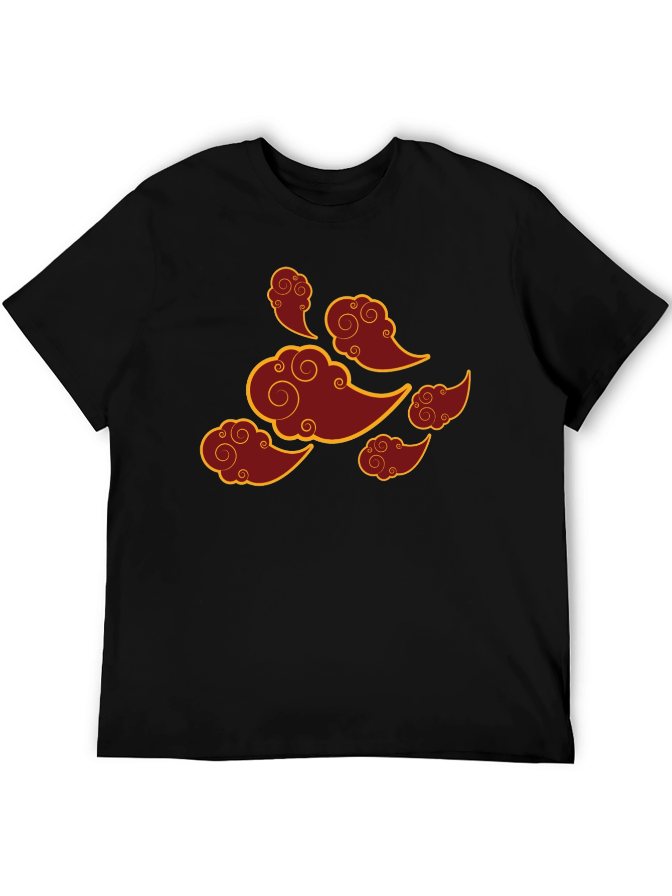 Asian Clouds Graphic Tee - Black