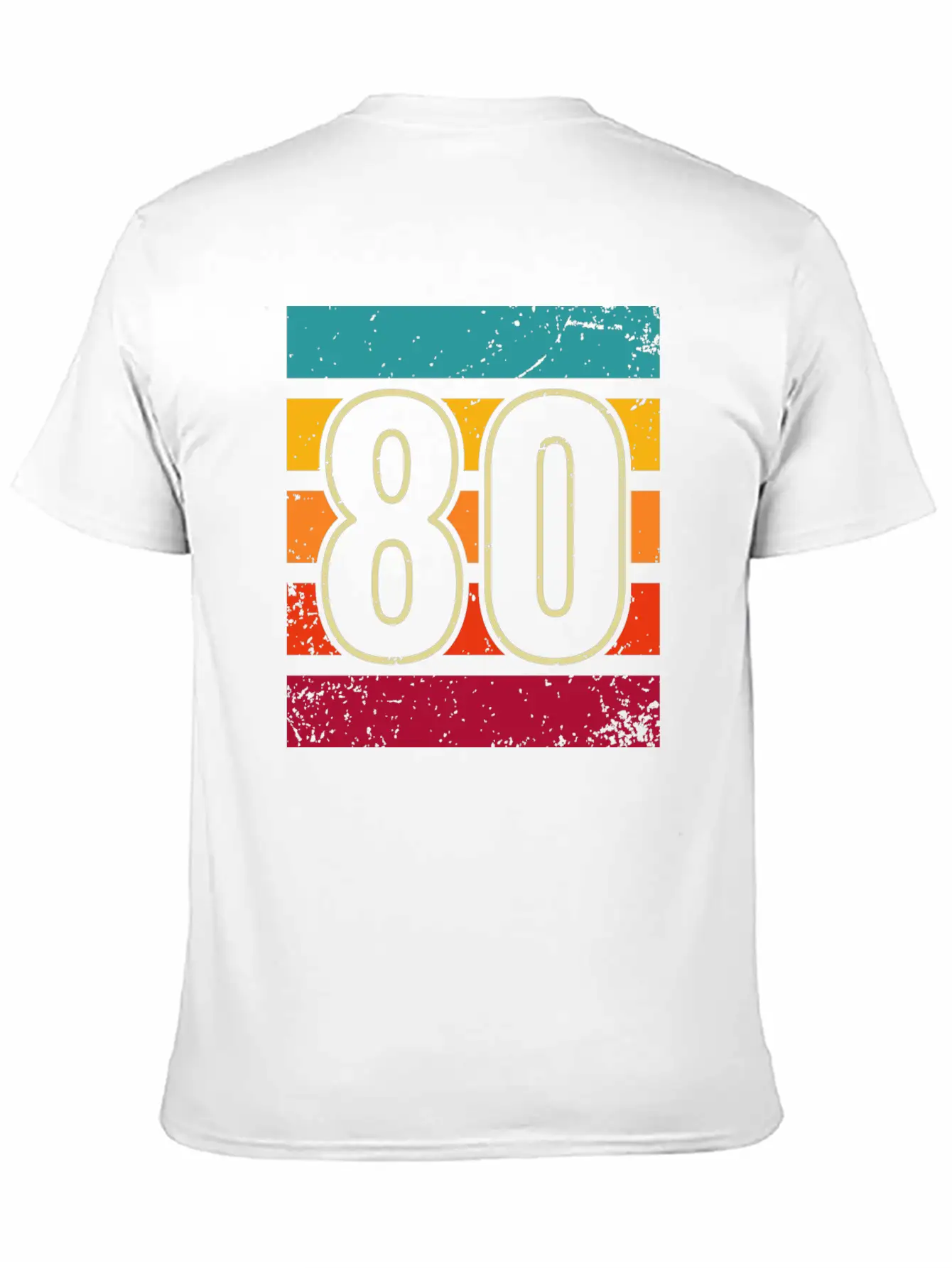 80 Retro Number Vintage Eighties Year Gift Hipster Unisex Casual T-Shirt – Clean Design For Daily Comfort