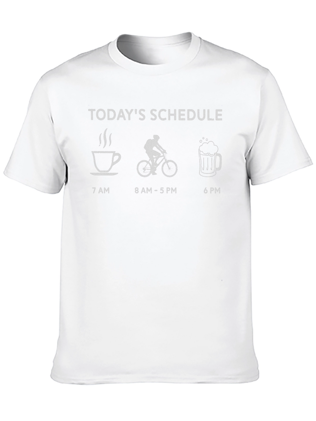 Todays Schedule T-Shirt - Coffee Bike Beer