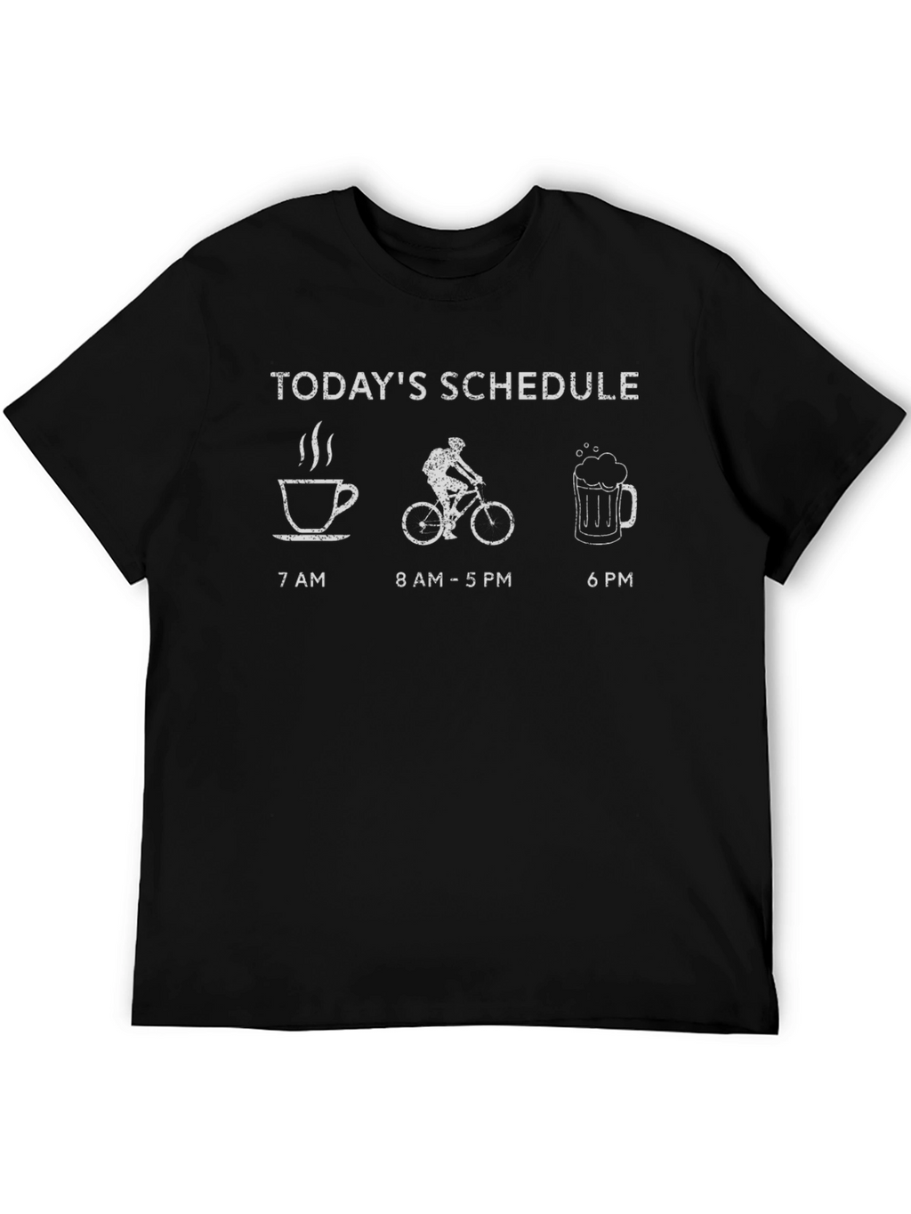Todays Schedule T-Shirt - Coffee Bike Beer