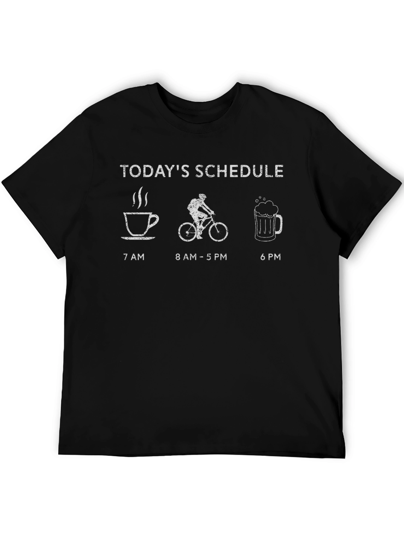 Todays Schedule T-Shirt - Coffee Bike Beer