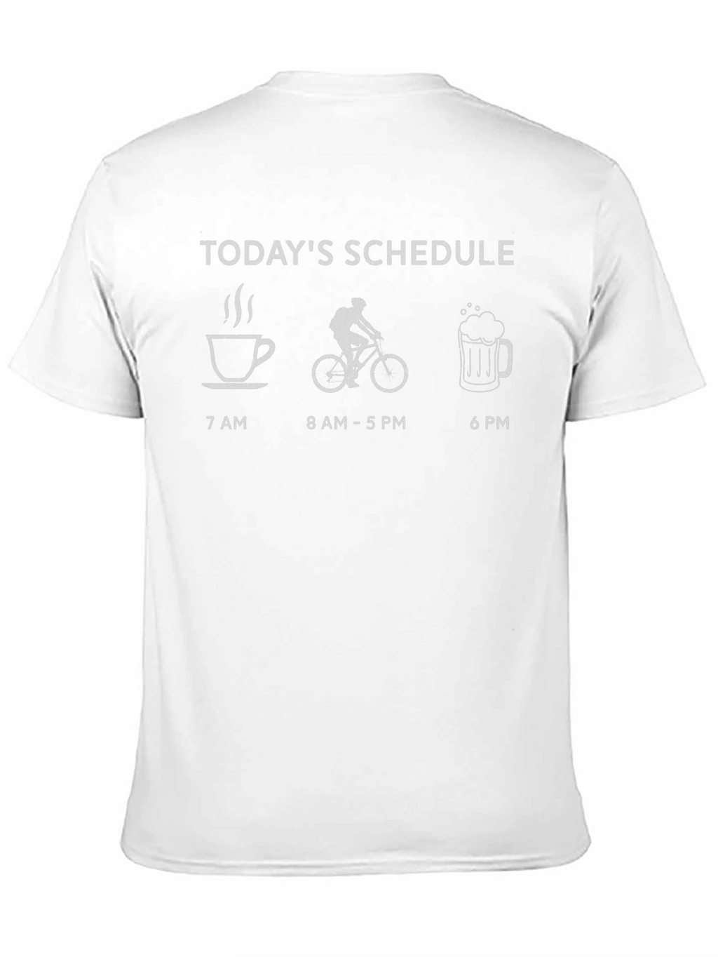 Todays Schedule T-Shirt - Coffee Bike Beer
