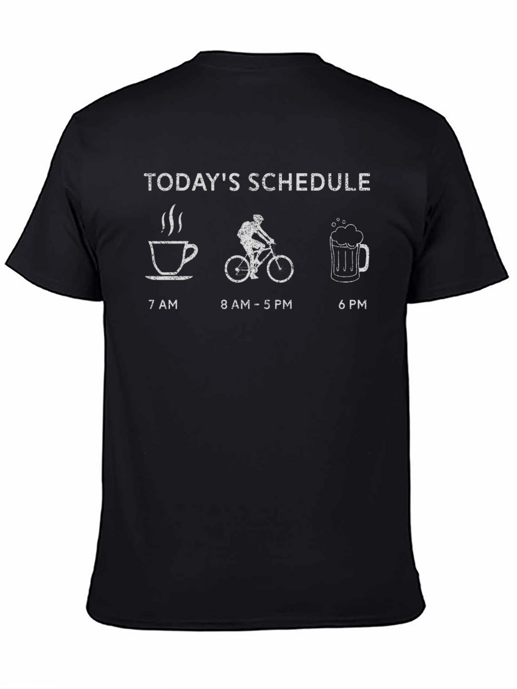 Todays Schedule T-Shirt - Coffee Bike Beer