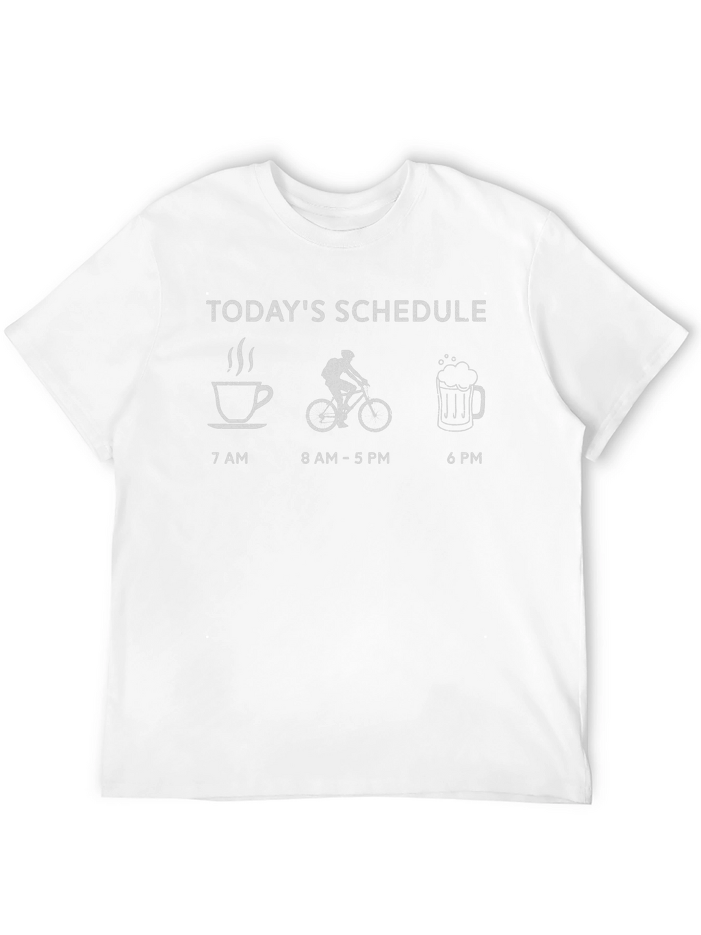 Todays Schedule T-Shirt - Coffee Bike Beer