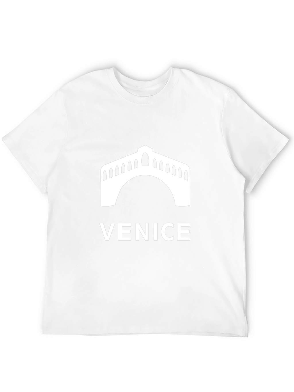 Venice Bridge Graphic Tee - Black Unisex T-Shirt