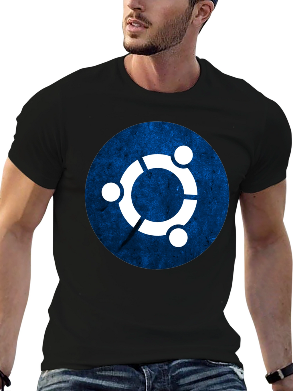 Ubuntu Logo T-Shirt - Black Graphic Tee
