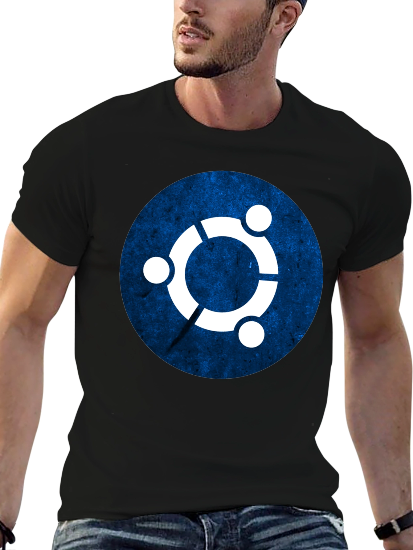 Ubuntu Logo T-Shirt - Black Graphic Tee