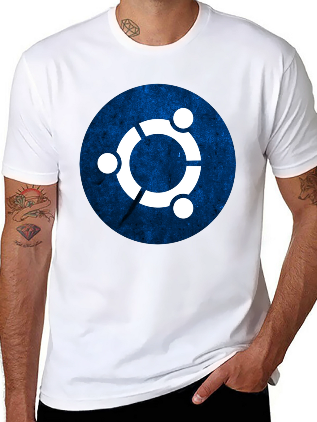 Ubuntu Logo T-Shirt - Black Graphic Tee