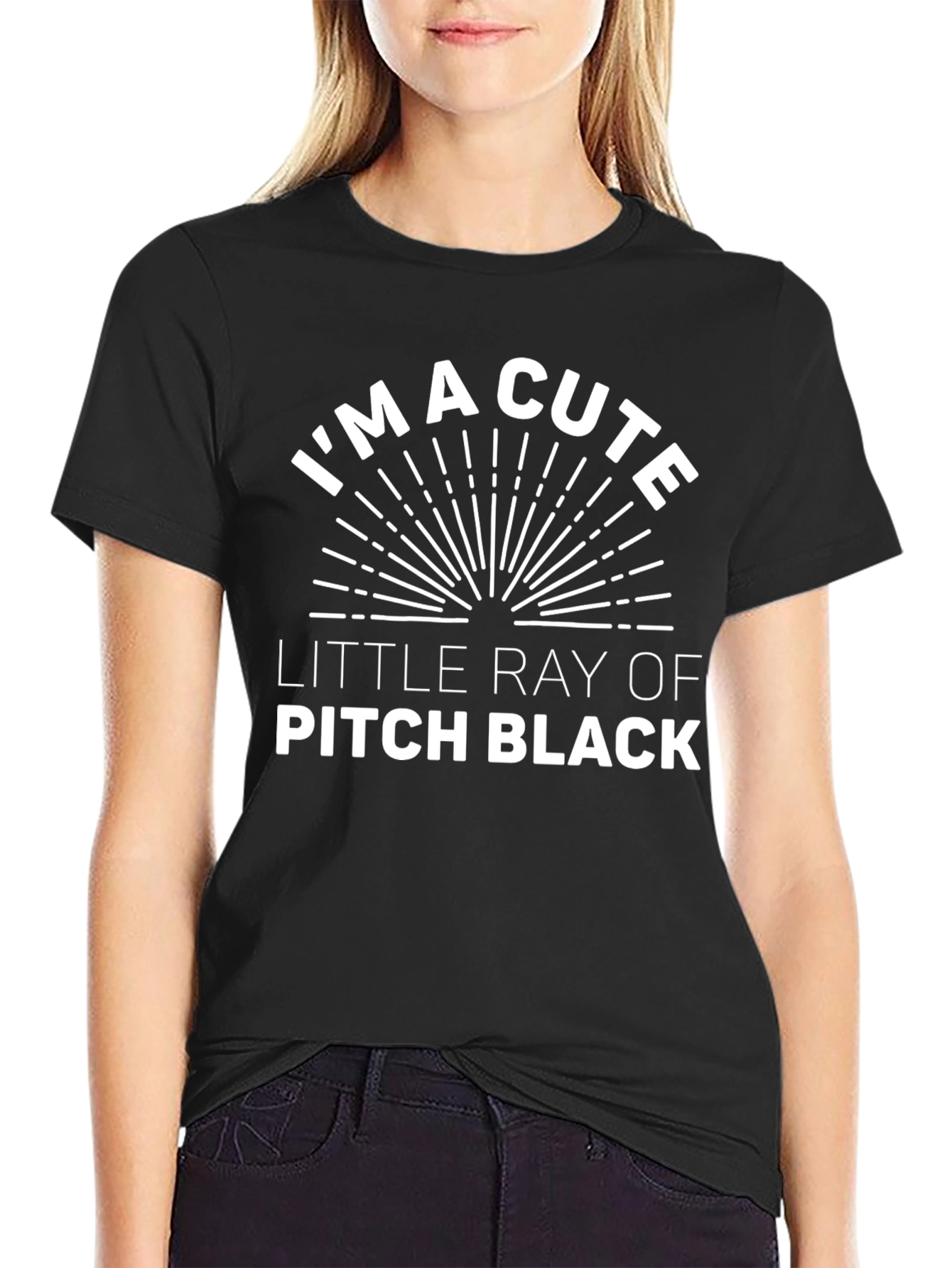 Cute Ray of Pitch Black Funny Graphic T-Shirt