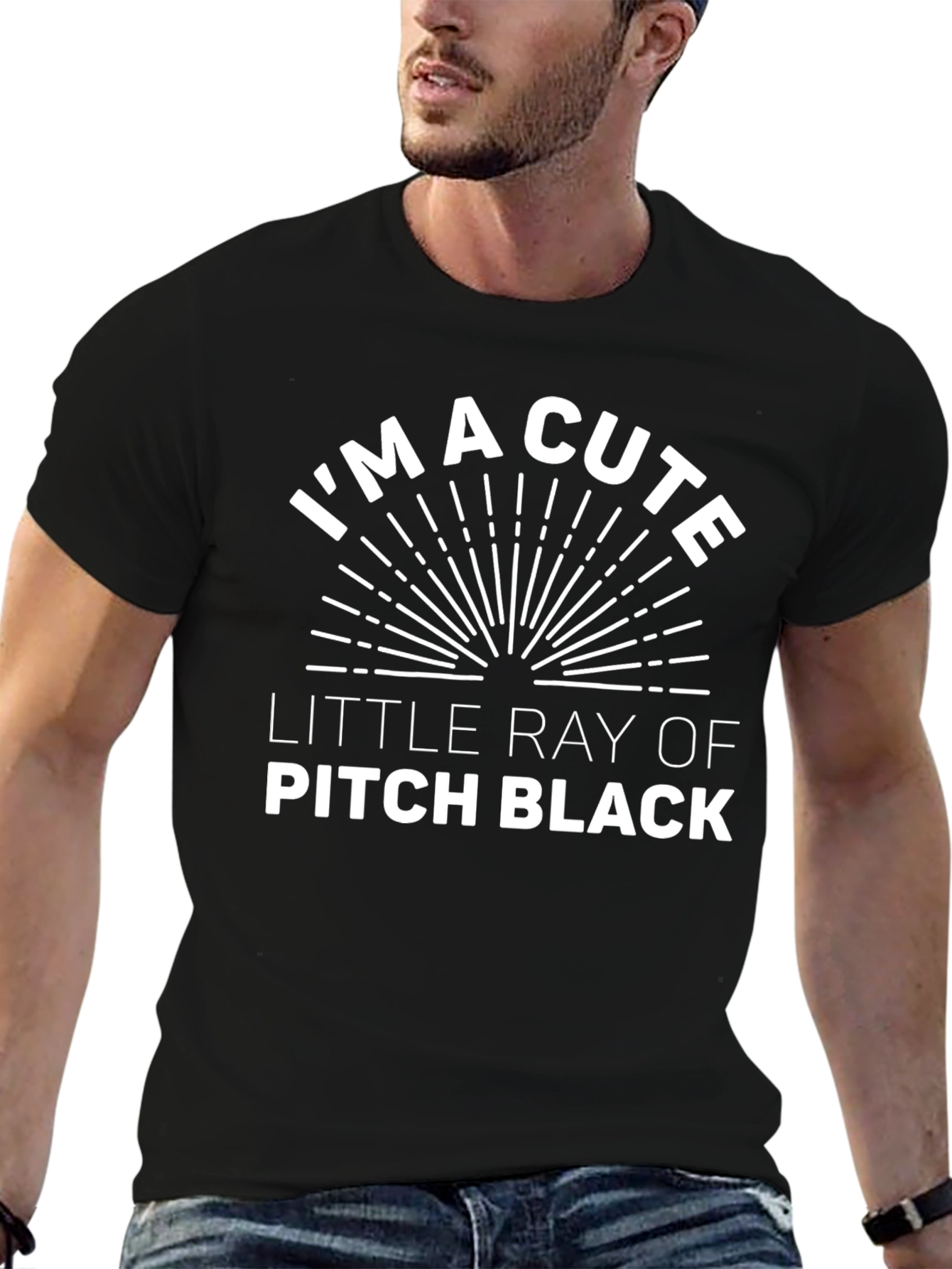 Cute Ray of Pitch Black Funny Graphic T-Shirt