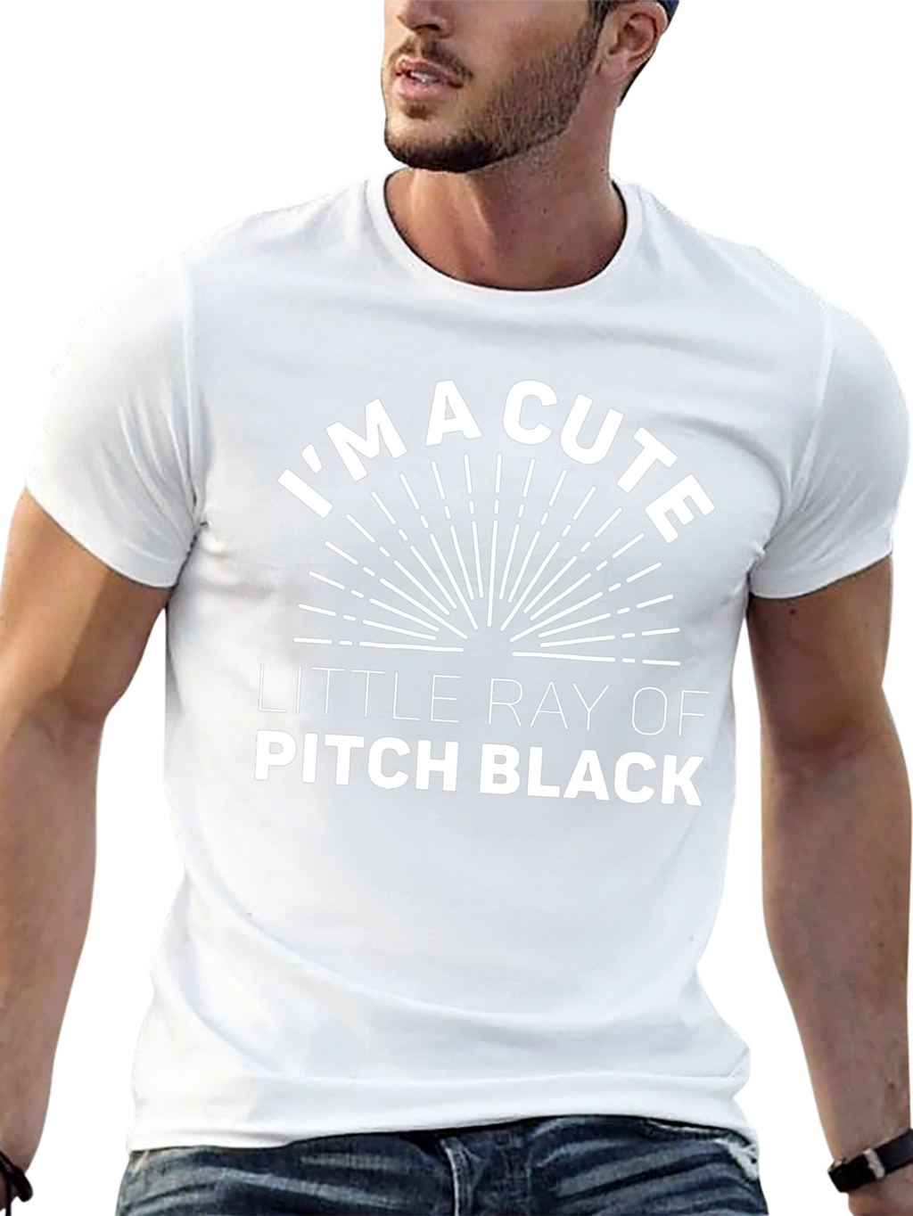 Cute Ray of Pitch Black Funny Graphic T-Shirt