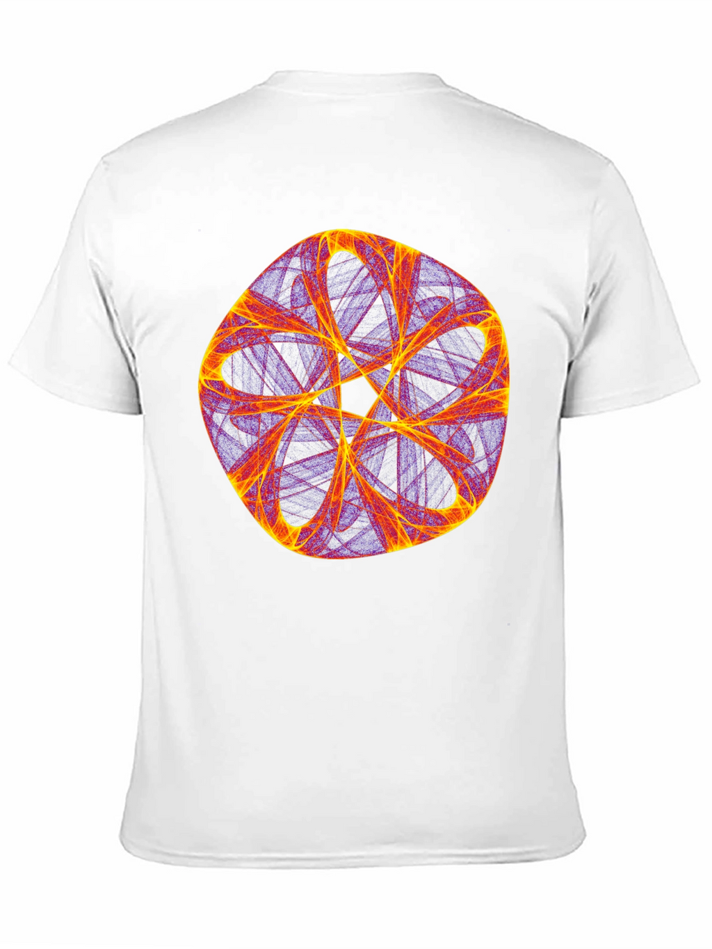 Abstract Geometric Graphic Tee - Bold Black