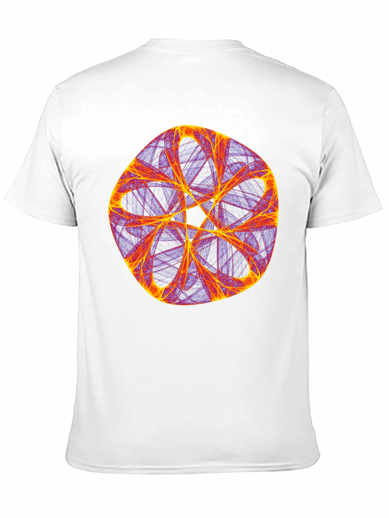 Abstract Geometric Graphic Tee - Bold Black