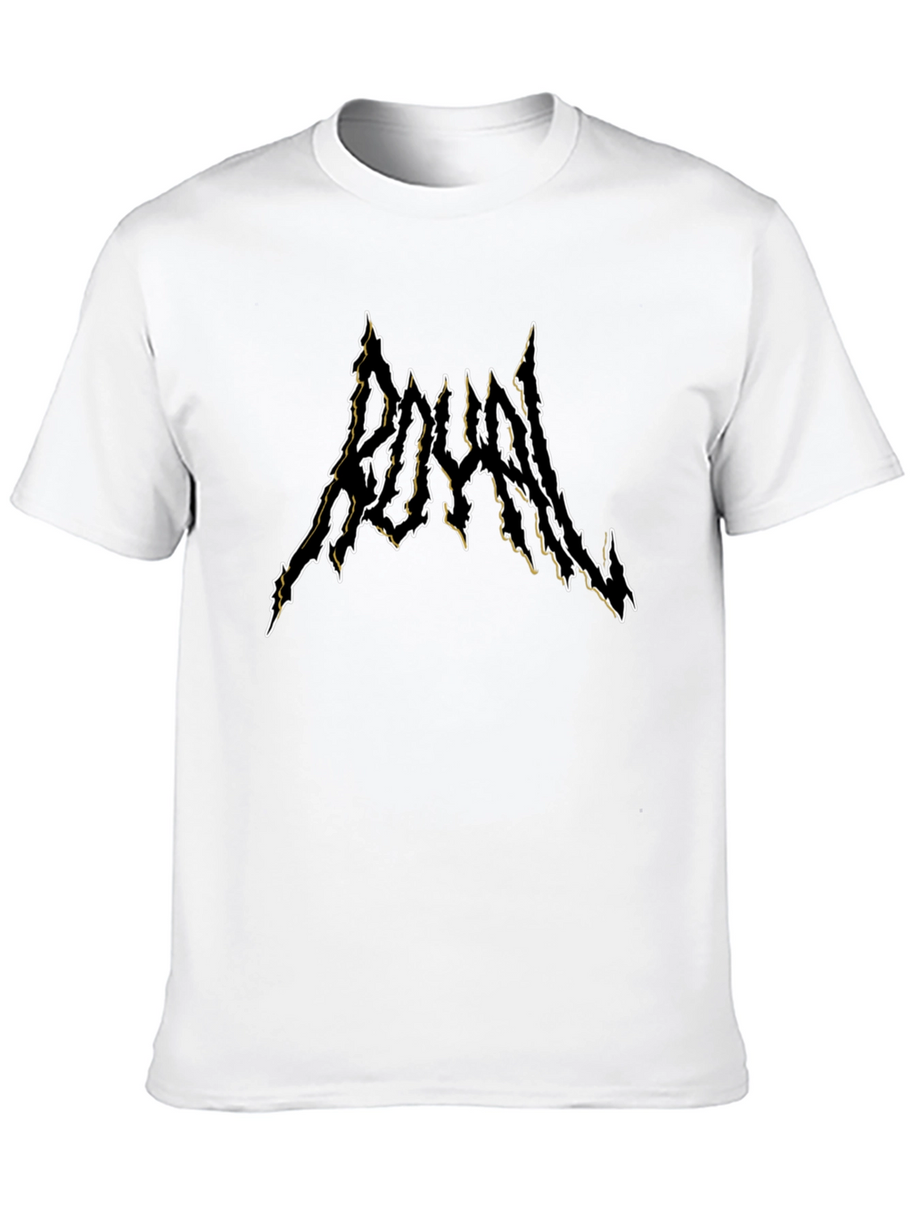 Royal Black Metal Style T-Shirt