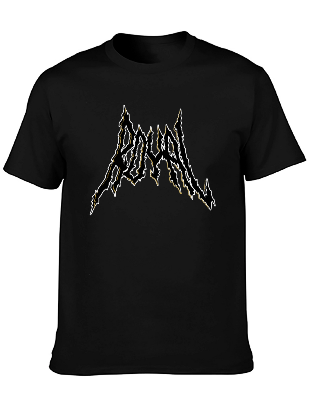 Royal Black Metal Style T-Shirt
