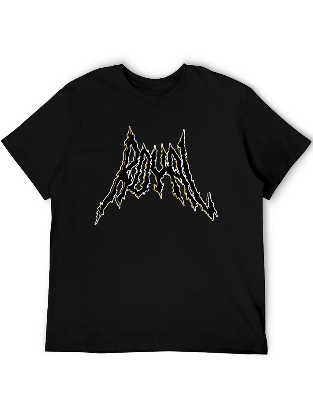 Royal Black Metal Style T-Shirt