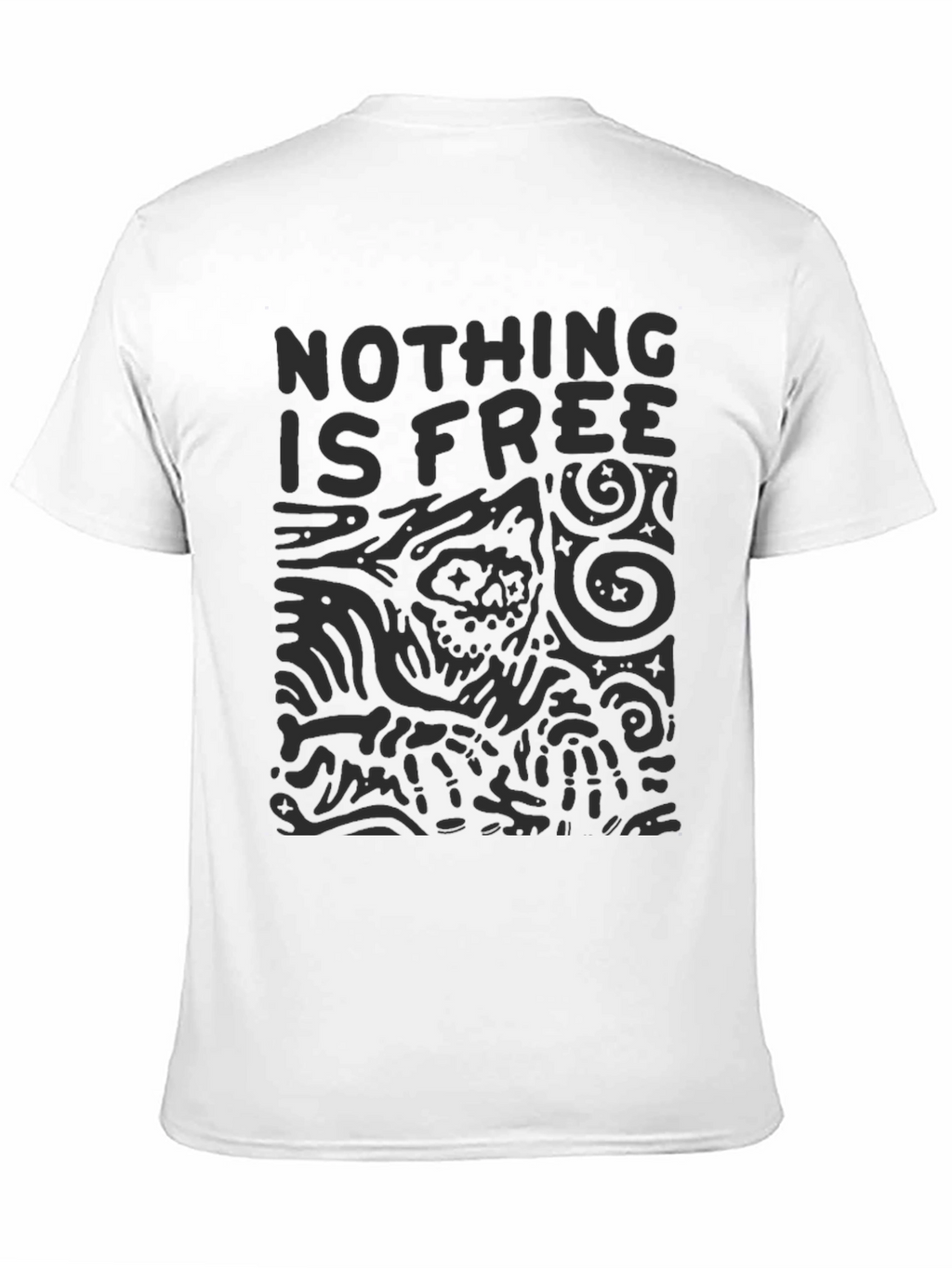 Nothing is Free Graphic Tee - Black