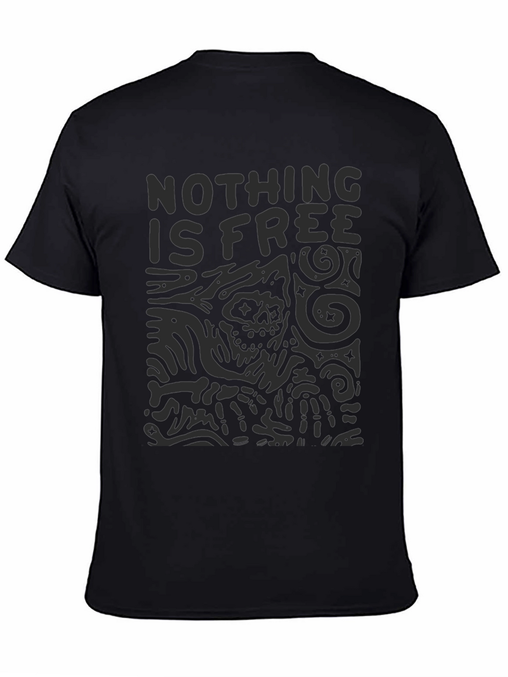 Nothing is Free Graphic Tee - Black