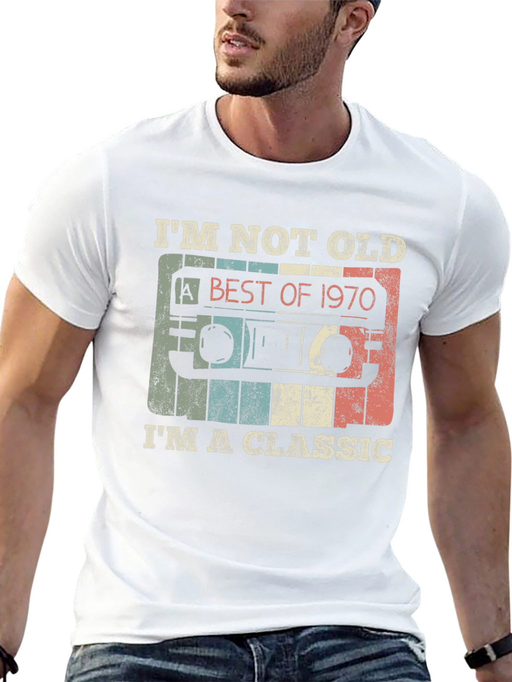 Classic 1970 Cassette Tape Graphic T-Shirt