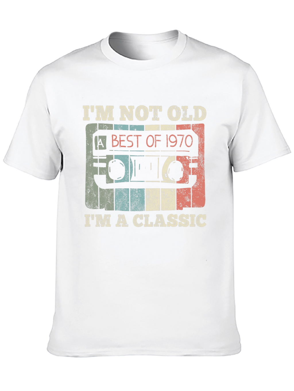 Classic 1970 Cassette Tape Graphic T-Shirt