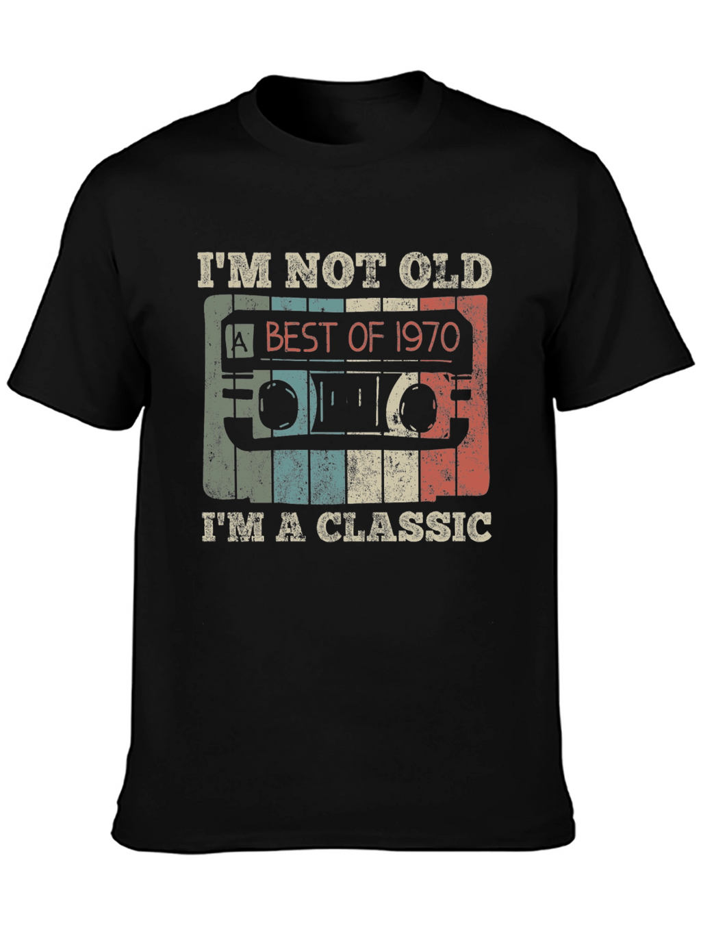 Classic 1970 Cassette Tape Graphic T-Shirt