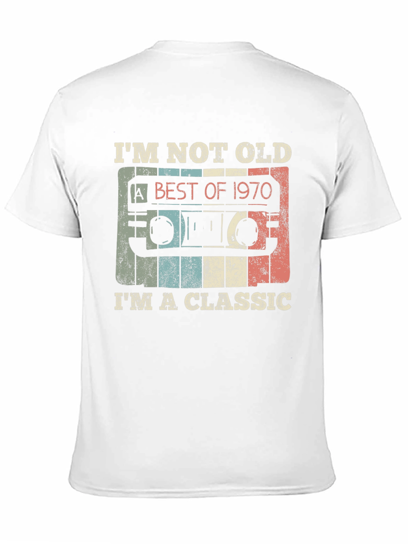 Classic 1970 Cassette Tape Graphic T-Shirt
