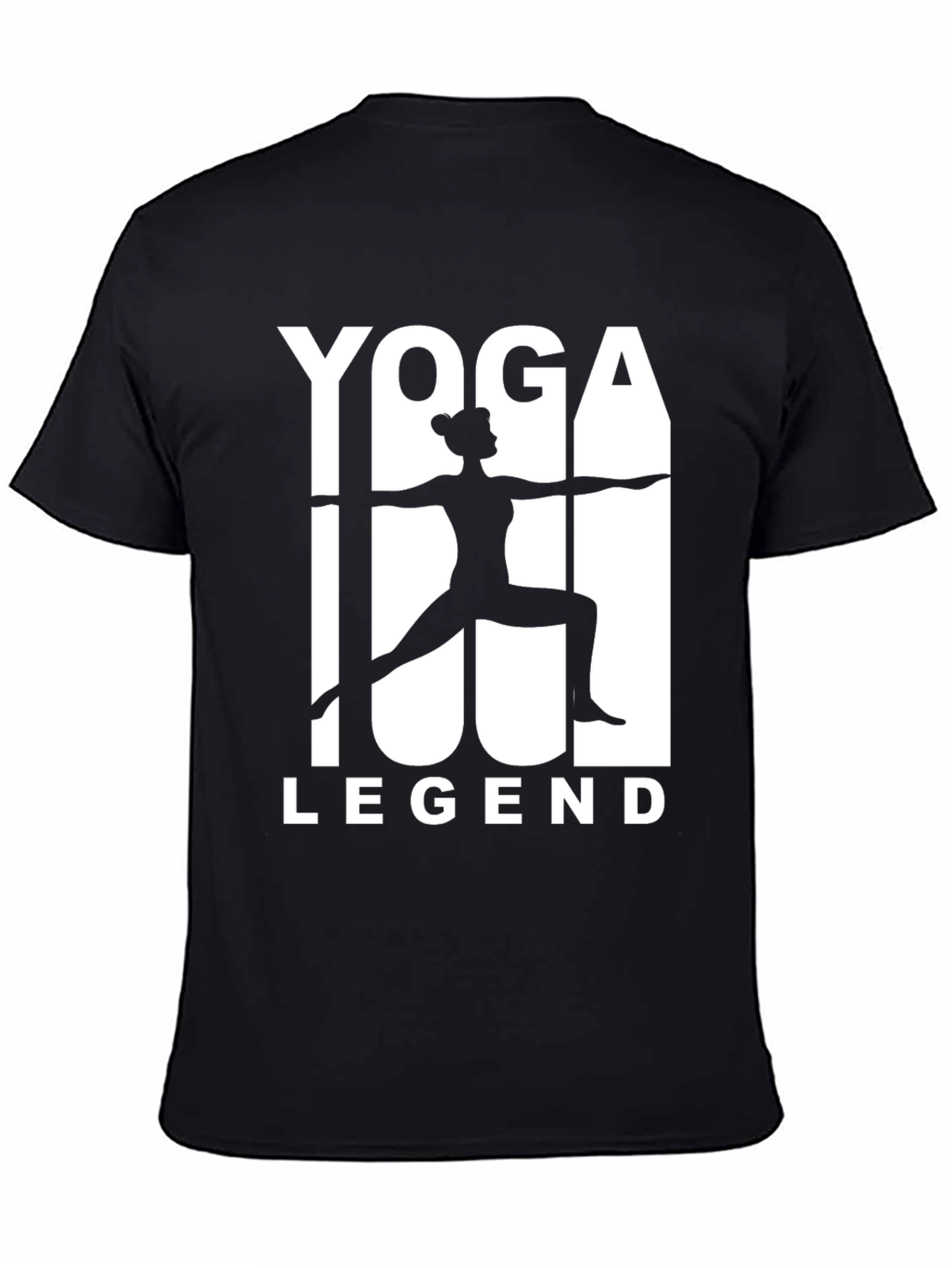 Yoga Legend Black Graphic T-Shirt