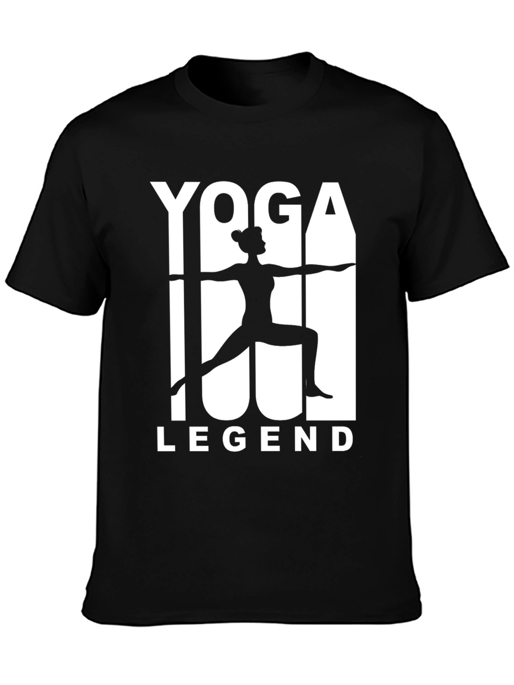 Yoga Legend Black Graphic T-Shirt