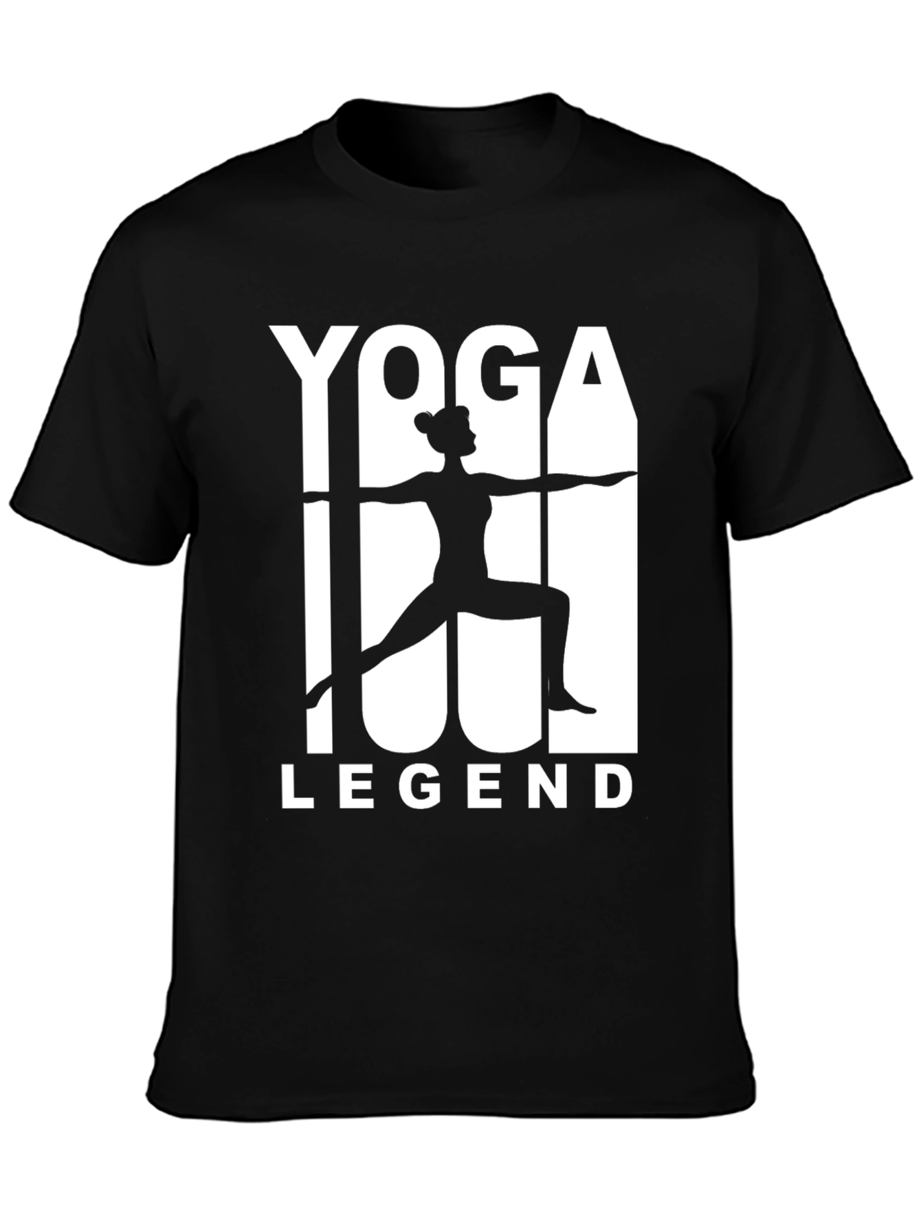 Yoga Legend Black Graphic T-Shirt
