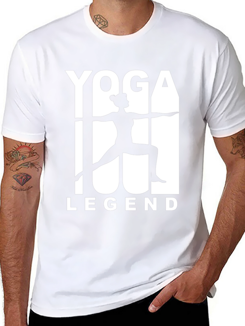 Yoga Legend Black Graphic T-Shirt