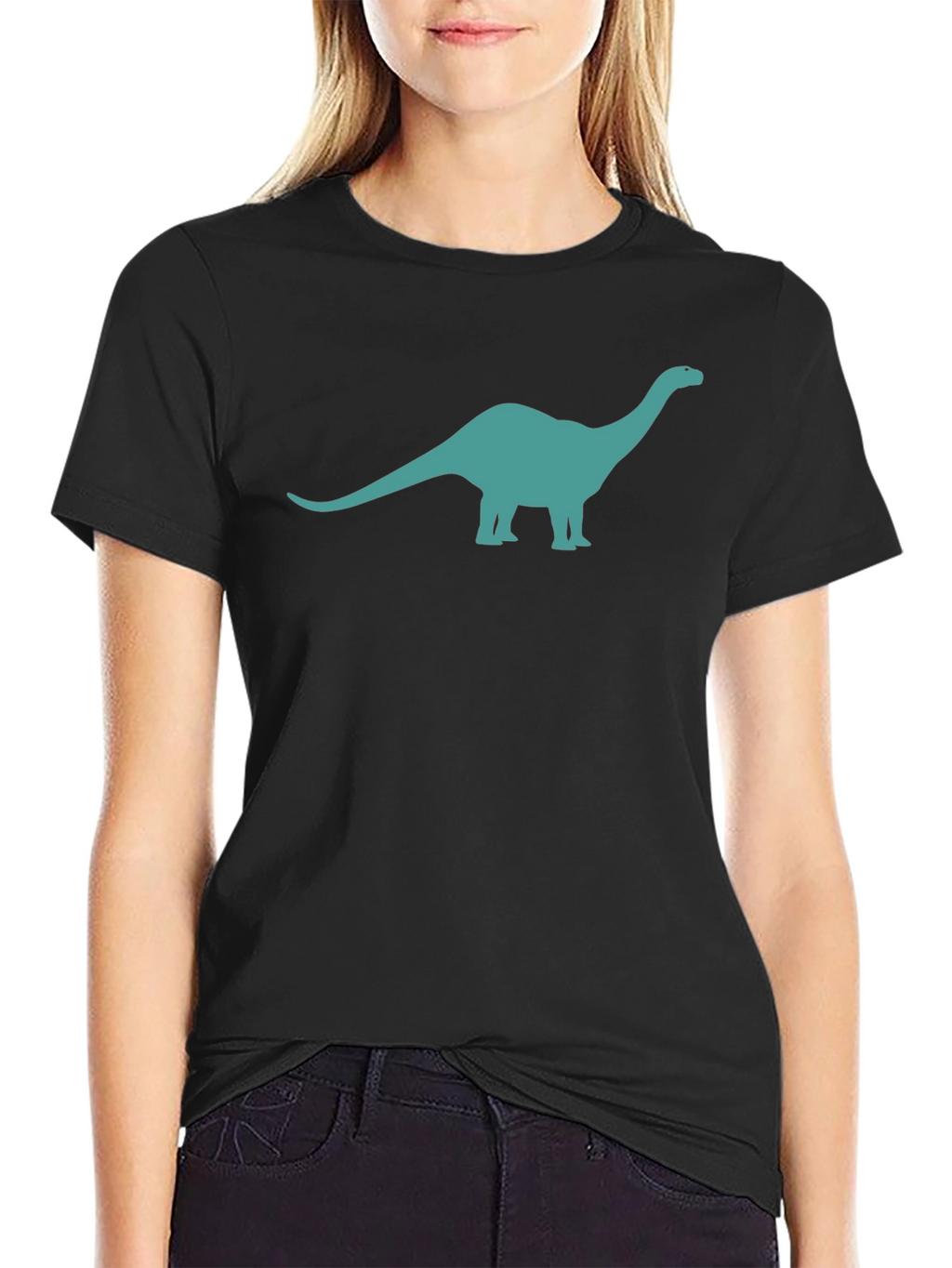 Dino Graphic Tee - Black Short Sleeve