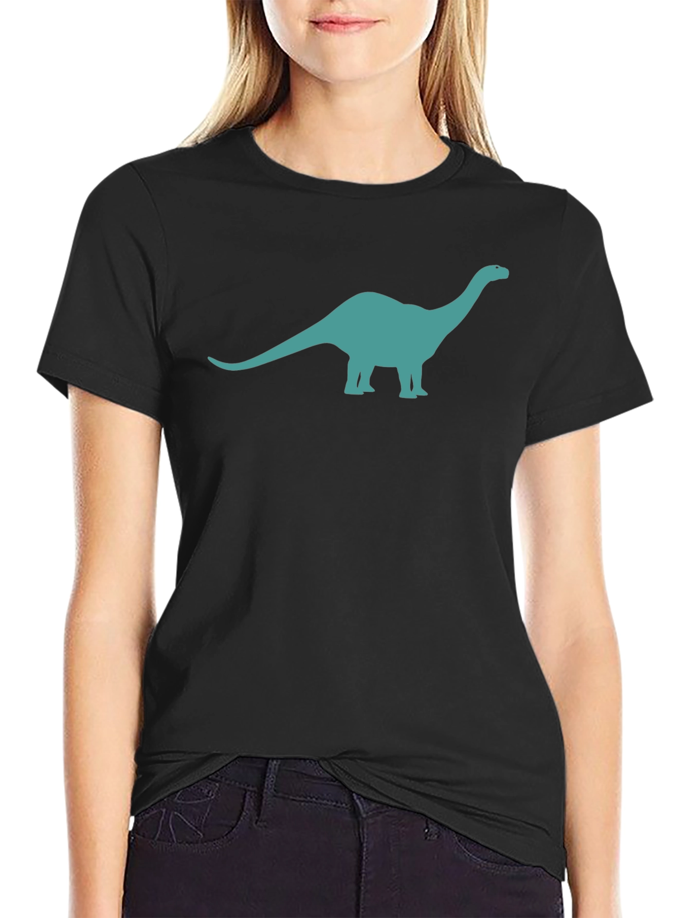 Dino Graphic Tee - Black Short Sleeve