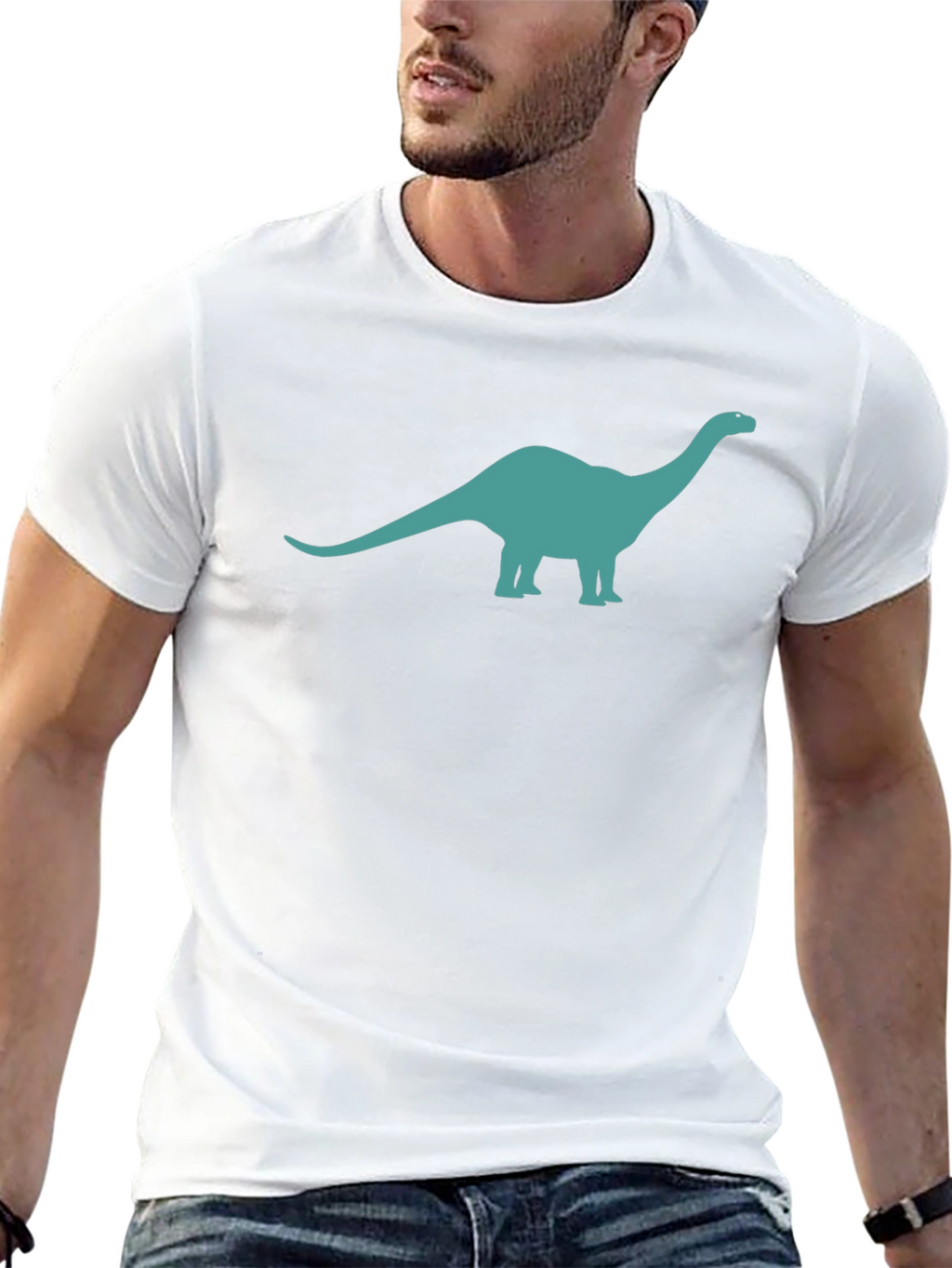 Dino Graphic Tee - Black Short Sleeve
