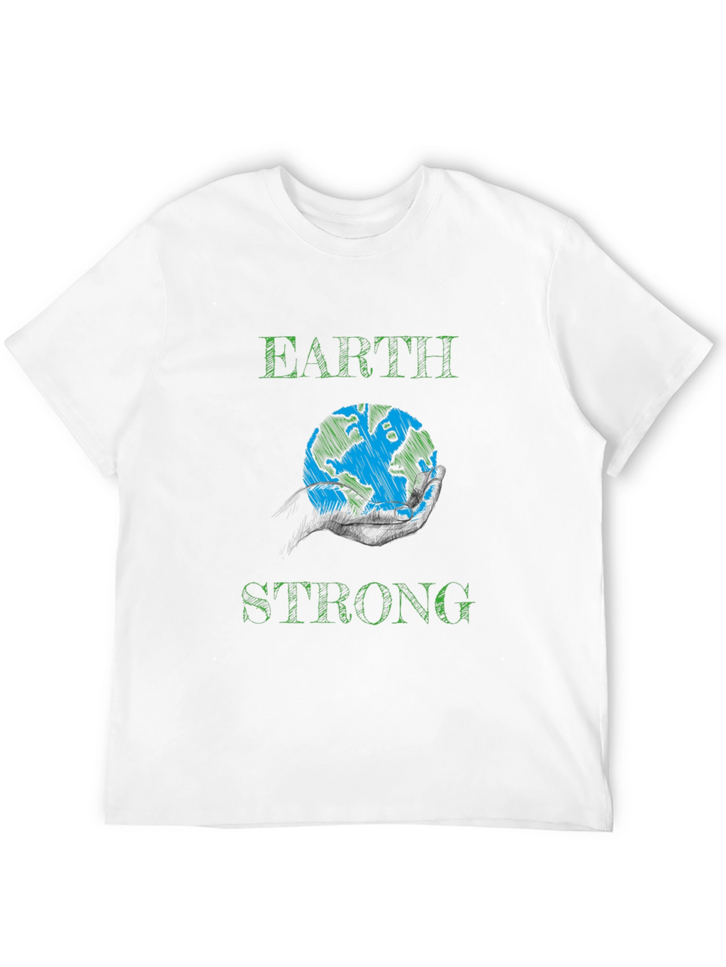 Earth Strong Graphic Tee - Eco-Friendly Design