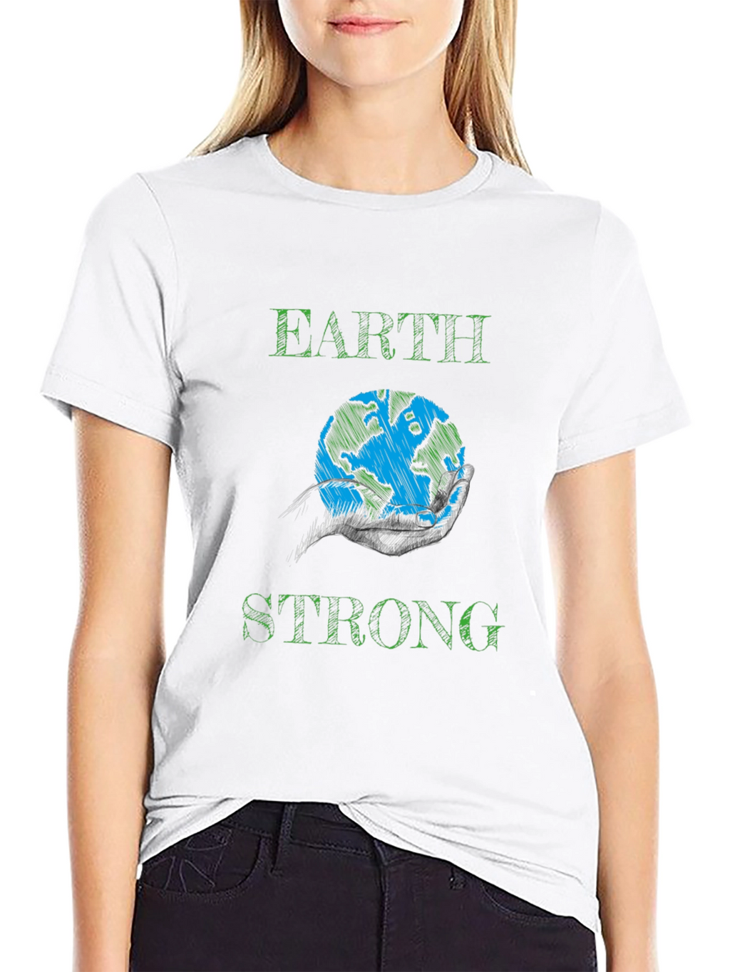 Earth Strong Graphic Tee - Eco-Friendly Design